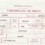 How To Apply For Birth Certificate Online In Kenya
