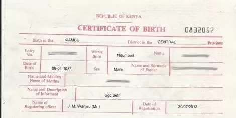 How To Apply For Birth Certificate Online In Kenya