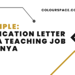 Example: Application Letter for a Teaching Job in Kenya