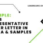 Example: Sales Representative Cover Letter in Kenya & Samples